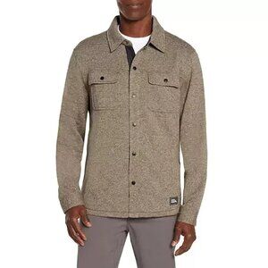Eddie Bauer Men's Sweater Fleece Shirt Jacket - H. Turkish Coffee